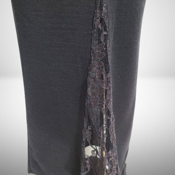 CLAUDE MONTANA STUNNING VINTAGE BLACK LONG SLEEVE TURTLENECK GOWN / DRESS - Picture 11 of 15